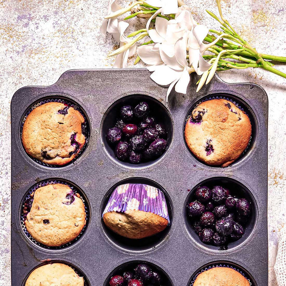 Blueberry Muffins with Mevorra Collagen Original